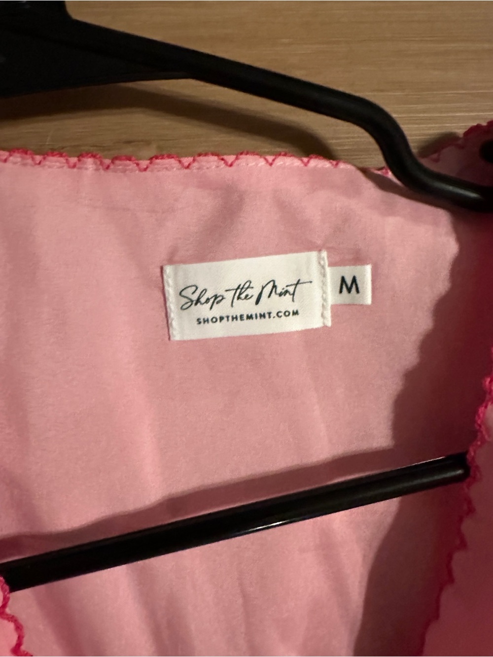 Shop the Mint Pink Maxi Dress with Button Front - Picture 2 of 6